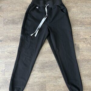 XXS Black Zamora Figs Scrub Bottoms Pants